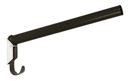 Produktbild von Kerbl Sattelhalter mit Trensenhalter aus lackiertem Metall in Schwarz zum Anschrauben