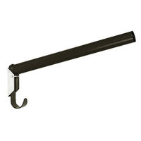 Produktbild von Kerbl Sattelhalter mit Trensenhalter aus lackiertem Metall in Schwarz zum Anschrauben