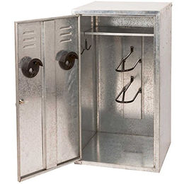 Kerbl Sattelschrank für 2 Sättel aus Metall in Silber 60 x 60 x 106 cm – Bild 1 von 4