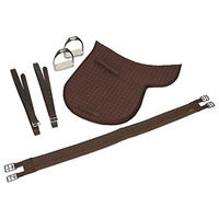 Produktbild von Kerbl Sattelset für Pony aus Kunstleder in Braun 17,5 Zoll
