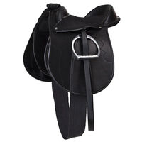 Produktbild von Kerbl Sattelset Pony Economy aus Kunstleder schwarz