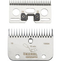 Produktbild von Kerbl Schermesser-Set AR2 Typ 60 für die Normalschur aus Edelstahl mit 24/18 Zähnen in Silber
