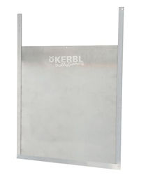 Kerbl Schiebetür aus Aluminium für Hühnerställe Größe L 43 x 40 cm Grau – Bild 1 von 3