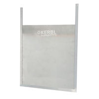 Produktbild von Kerbl Schiebetür aus Aluminium für Hühnerställe Größe L 43 x 40 cm Grau