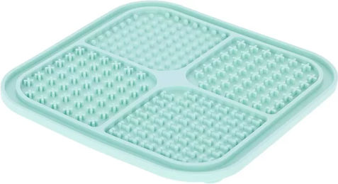 Produktbild von Kerbl Schleckmatte aus Silikon für erwachsene Tiere in Türkis