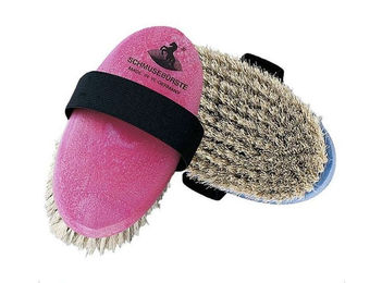 Kerbl Schmusebürste für Pferde Rosa aus Kunststoff – Bild 1 von 2