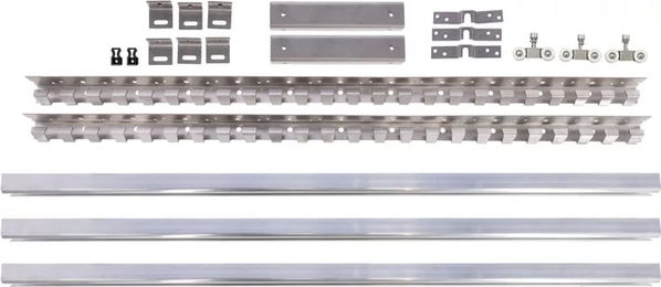 Kerbl Schnellwechsel-Seitenverstellungssystem für Lamellenvorhang aus Edelstahl in Silber – Bild 1 von 1