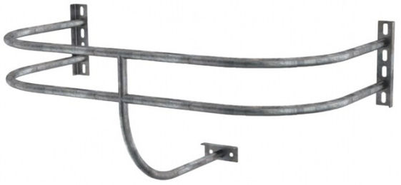 Kerbl Schutzbügel für Tränkebecken S60 zur Wand- und Rohrmontage aus Metall in Silber/Grau – Bild 1 von 5