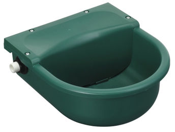 Kerbl Schwimmer-Tränkebecken S522 für Pferde und Rinder aus Kunststoff in Grün mit 3 Liter Fassungsvermögen und G 1/2 Zoll Wasseranschluss - 3 l – Bild 1 von 6