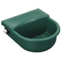 Produktbild von Kerbl Schwimmer-Tränkebecken S522 für Pferde und Rinder aus Kunststoff in Grün mit 3 Liter Fassungsvermögen und G 1/2 Zoll Wasseranschluss - 3 l