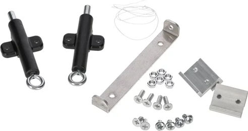 Kerbl Selbstverriegelungs-Nachrüstsatz für Hühnerstalltüren aus Metall in Silber – Bild 1 von 5