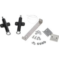 Produktbild von Kerbl Selbstverriegelungs-Nachrüstsatz für Hühnerstalltüren aus Metall in Silber
