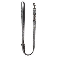 Produktbild von Kerbl Shiny Night Hundeführleine aus Nylon Schwarz Weiß 200cm