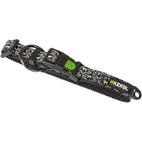 Produktbild von Kerbl Shiny Night Hundehalsband aus Nylon reflektierend Schwarz 20 mm breit 45-65 cm