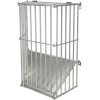 Produktbild von Kerbl SlowFeed Heunetz Wandraufe aus verzinktem Metall in Silber