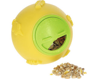 Kerbl Snackball für Hühner aus Kunststoff gelb 7,5 cm - 1 Stk. – Bild 1 von 4