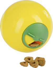 Kerbl Snackball Katzenspielzeug aus Kunststoff Gelb 7,5 cm - 7,5 cm – Bild 1 von 8