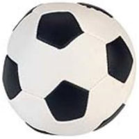 Produktbild von Kerbl Softfußball Hundespielzeug Schwarz-Weiß ø 11 cm