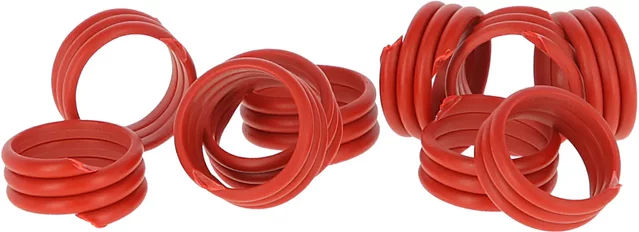 Produktbild von Kerbl Spiralring aus Kunststoff für Hühnerställe in Rot (100 Stück)