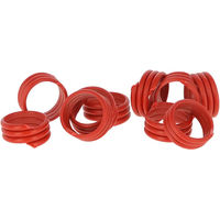 Produktbild von Kerbl Spiralring aus Kunststoff für Hühnerställe in Rot (100 Stück)