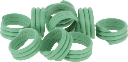 Kerbl Spiralringe für Hühnerställe aus Kunststoff grün 16 mm 20er Pack – Bild 1 von 3