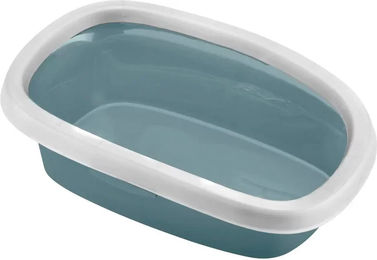 Produktbild von Kerbl Sprint Katzentoilette offene Schalentoilette aus Kunststoff Blau für erwachsene Katzen