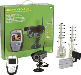 Kerbl Stall- und Anhängerkameraset 2,4 GHz Schwarz – Bild 1 von 11