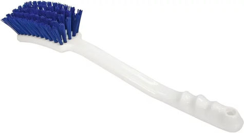 Produktbild von Kerbl Stielbürste aus Kunststoff in Blau für den Hygienebereich