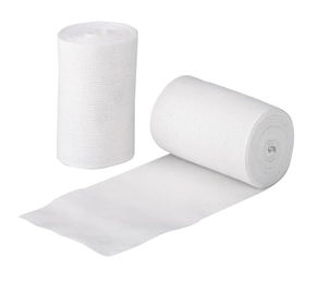 Produktbild von Kerbl Stretchino Kurzzugbinden für Pferde Weiß 8cm x 5m