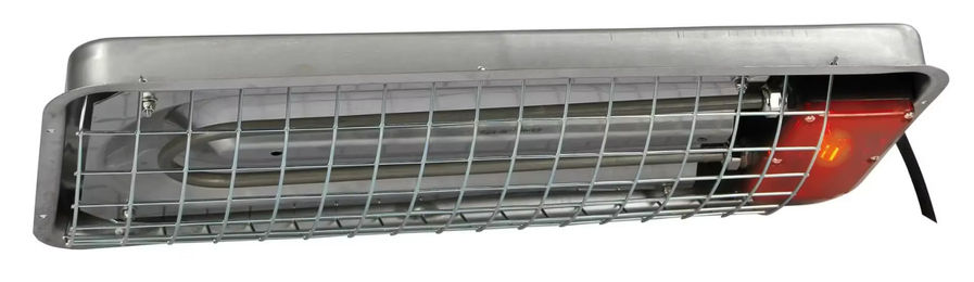 Kerbl SunnyBoy Wärmestrahlgerät für Schweine Ferkelaufzucht 100 Watt aus Edelstahl - 100 Stk. – Bild 1 von 6