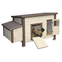 Produktbild von Kerbl Thermo Hühnerstall No Frost beheizbarer Holzstall mit Isolierung 146x74x82 cm