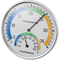 Produktbild von Kerbl Thermometer-Hygrometer aus Kunststoff in Weiß und Silber