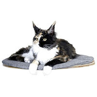 Produktbild von Kerbl Tofana Wandliegebrett für Katzen oval grau 50 cm