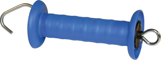 Kerbl Torgriff mit Haken aus Kunststoff in Blau – Bild 1 von 2