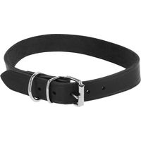 Produktbild von Kerbl Toscane Hundehalsband aus Leder Schwarz 47/55 cm