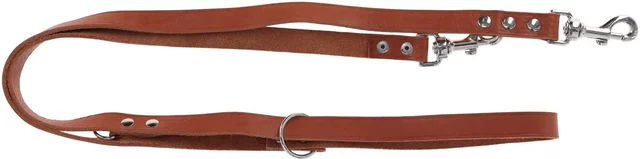Produktbild von Kerbl Toscane Hundeleine aus Leder in Braun 200 cm