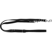Produktbild von Kerbl Toscane Hundeleine aus Leder in Schwarz 200 cm