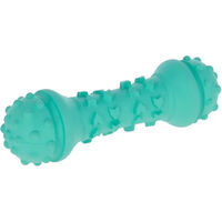 Produktbild von Kerbl ToyFastic Kauspielzeug Hantel aus Gummi für Hunde Adult Türkis 15 cm