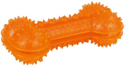 Kerbl ToyFastic Kauspielzeug Knochen aus TPR befüllbar Orange 13 cm – Bild 1 von 3