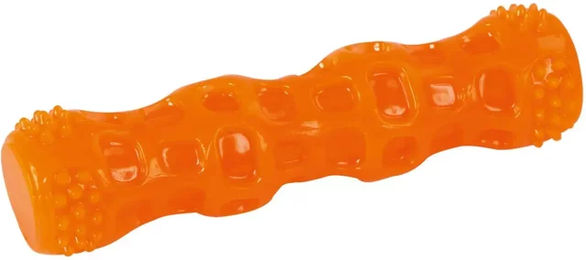 Kerbl ToyFastic Squeaky Quietschspielzeug für Hunde Orange aus Gummi 18xØ4cm - 1 Stk. – Bild 1 von 2
