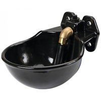 Produktbild von Kerbl Tränkebecken G51 emailliert mit Rohrventil aus Metall in Grau - 1,7 l