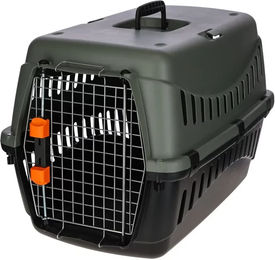 Kerbl Transportbox Eco für mittlere Hunderassen mit Wassernapf 60 x 40 x 38,5 cm – Bild 1 von 2