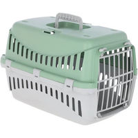 Produktbild von Kerbl Transportbox für Hunde und Katzen kleiner Rassen aus Kunststoff in Grün