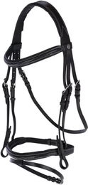 Produktbild von Kerbl Trense Classic aus Leder in Schwarz für Ponys