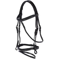 Produktbild von Kerbl Trense Classic aus Leder in Schwarz für Ponys