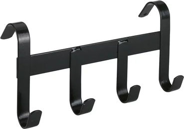 Kerbl Trensenhalter aus Metall mit 4 Haken in Schwarz - 1 Stk. – Bild 1 von 4