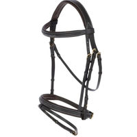 Produktbild von Kerbl Trensenzaum Classic aus Leder Schwarz für Vollblut-Pferde