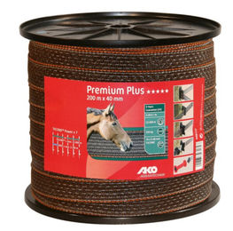 Kerbl TriCond Weidezaunband Orange Braun 40 mm 200 m – Bild 1 von 5