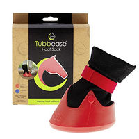 Produktbild von Kerbl Tubbease Behandlungsschuh für Pferde Rot Größe M aus Gummi - 1 Stk.