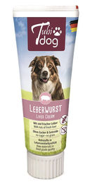 Kerbl Tubidog Delikatess Leberwurstpaste für Hunde mit Schwein glutenfrei und ohne Zucker 5 x 75 g - 6 x 75 g – Bild 1 von 4